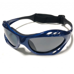 Aqua Azul Water Shades - Mettalic Navy Blue