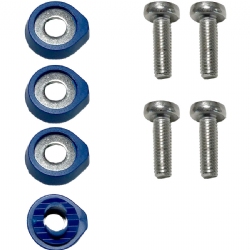 Crazyfly Hexa Binding Screws and Washers (set of 4 Blue)