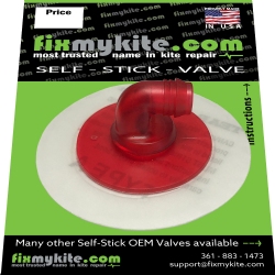 Fixmykite.com CORE 90-degree One Pump Red Valve