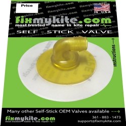 Fixmykite.com CORE 90-degree Yellow One Pump Valve
